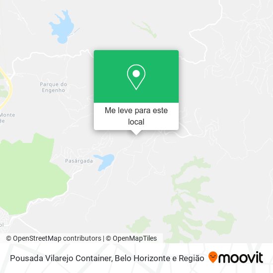 Pousada Vilarejo Container mapa