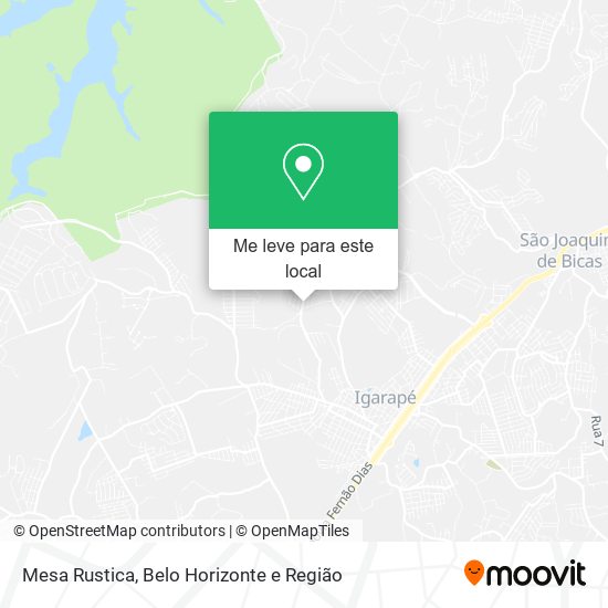 Mesa Rustica mapa