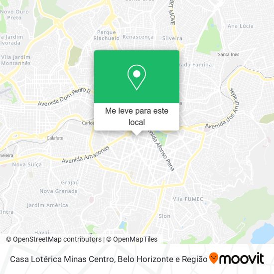 Casa Lotérica Minas Centro mapa