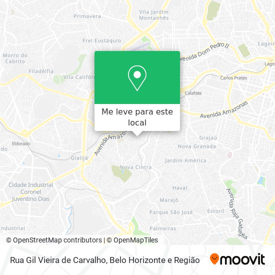 Rua Gil Vieira de Carvalho mapa