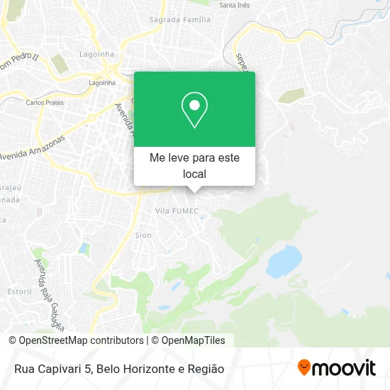 Rua Capivari 5 mapa