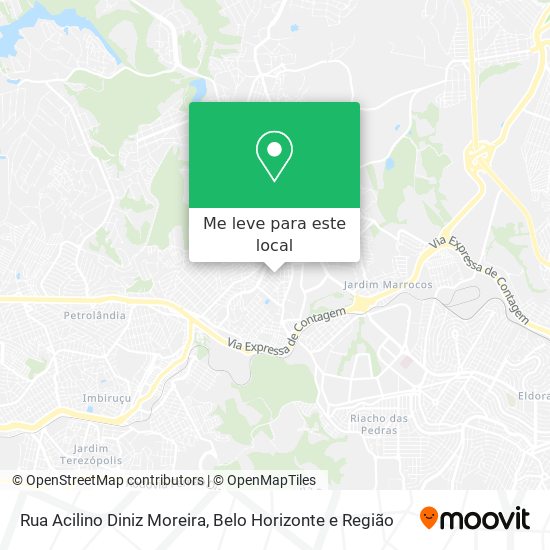 Rua Acilino Diniz Moreira mapa