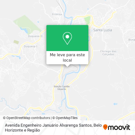 Avenida Engenheiro Januário Alvarenga Santos mapa