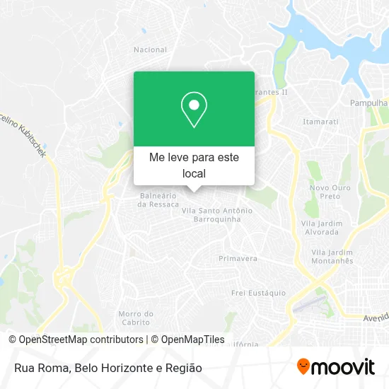 Rua Roma mapa