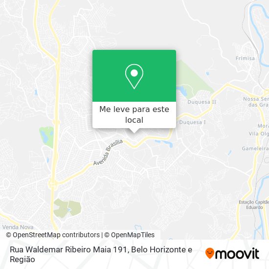 Rua Waldemar Ribeiro Maia 191 mapa
