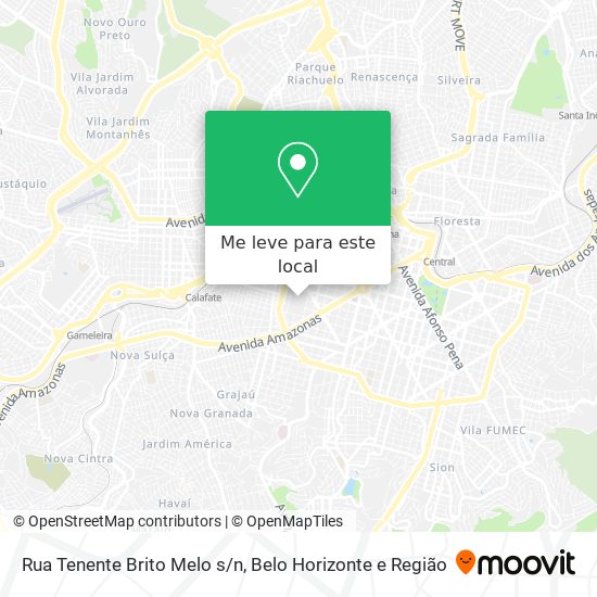 Rua Tenente Brito Melo s/n mapa
