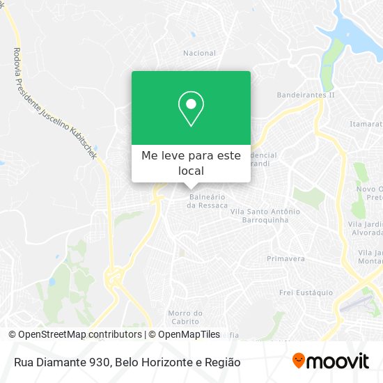 Rua Diamante 930 mapa