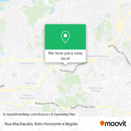 Rua Machacalis mapa