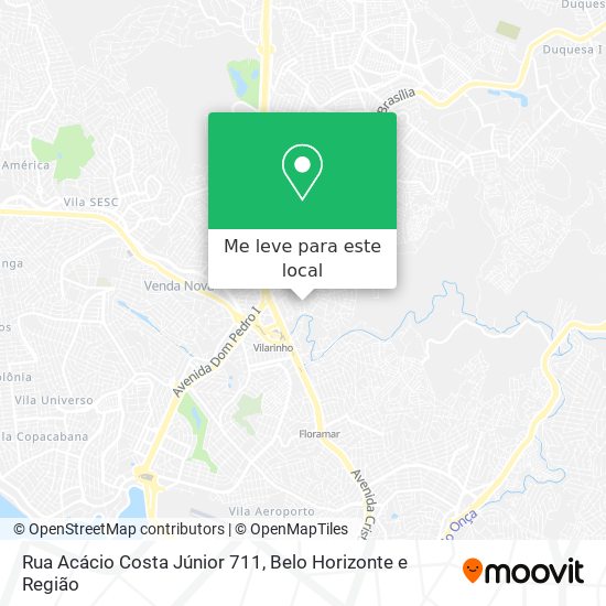 Rua Acácio Costa Júnior 711 mapa