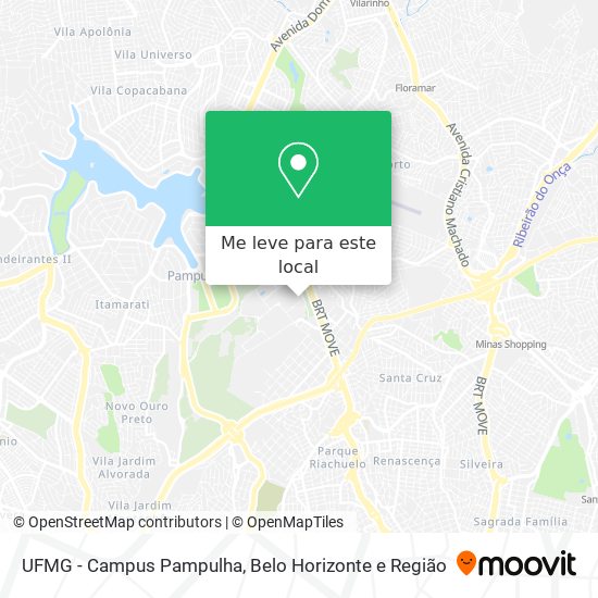 UFMG - Campus Pampulha mapa