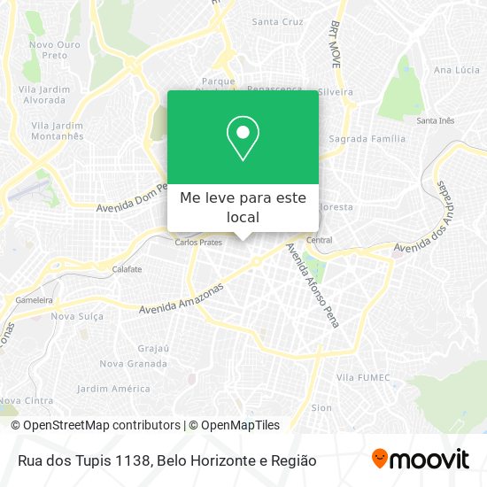 Rua dos Tupis 1138 mapa