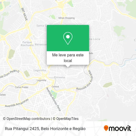 Rua Pitangui 2425 mapa