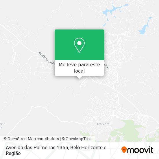 Avenida das Palmeiras 1355 mapa