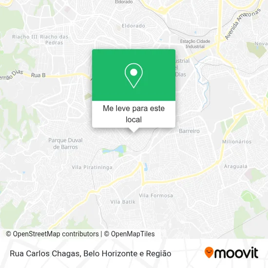 Rua Carlos Chagas mapa