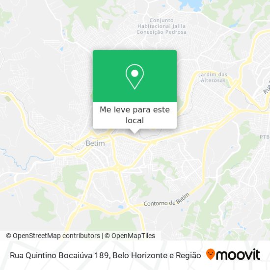 Rua Quintino Bocaiúva 189 mapa