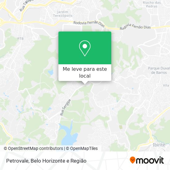 Petrovale mapa