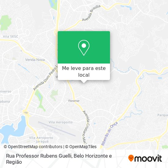 Rua Professor Rubens Guelli mapa