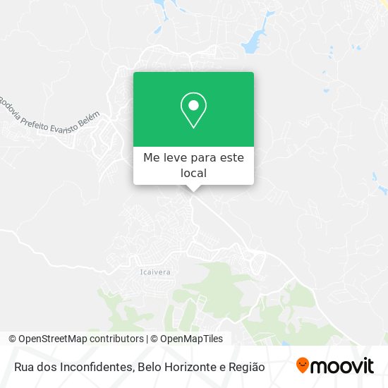 Rua dos Inconfidentes mapa
