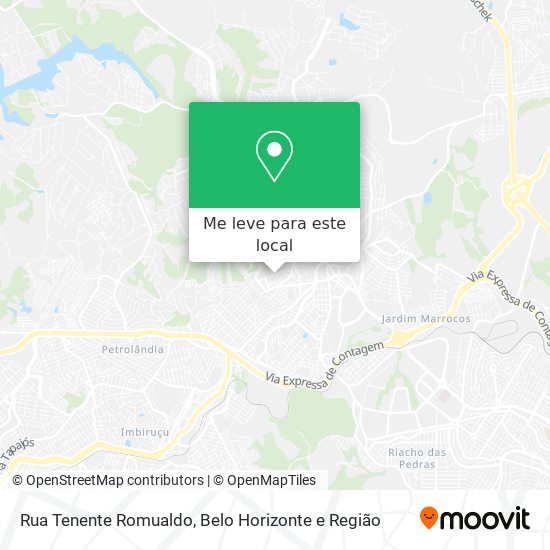 Rua Tenente Romualdo mapa