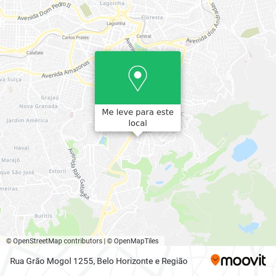 Rua Grão Mogol 1255 mapa