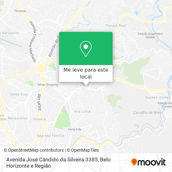 Avenida José Cândido da Silveira 3385 mapa