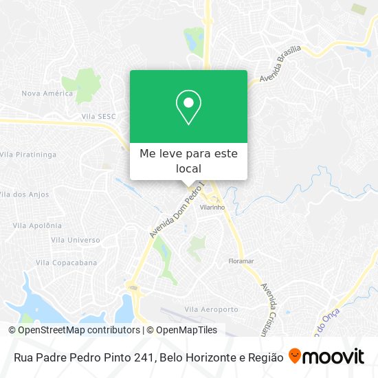 Rua Padre Pedro Pinto 241 mapa