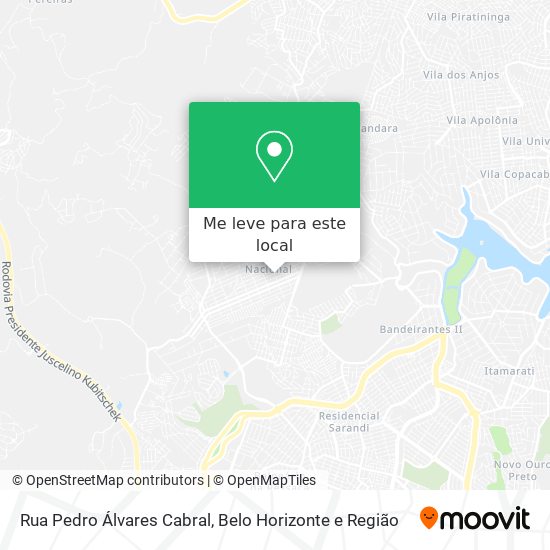 Rua Pedro Álvares Cabral mapa