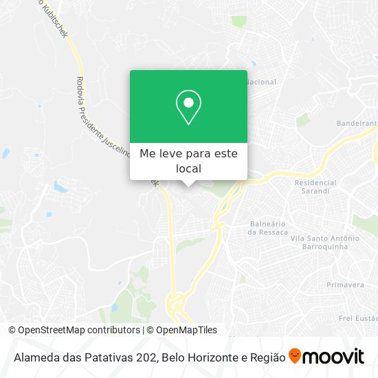 Alameda das Patativas 202 mapa