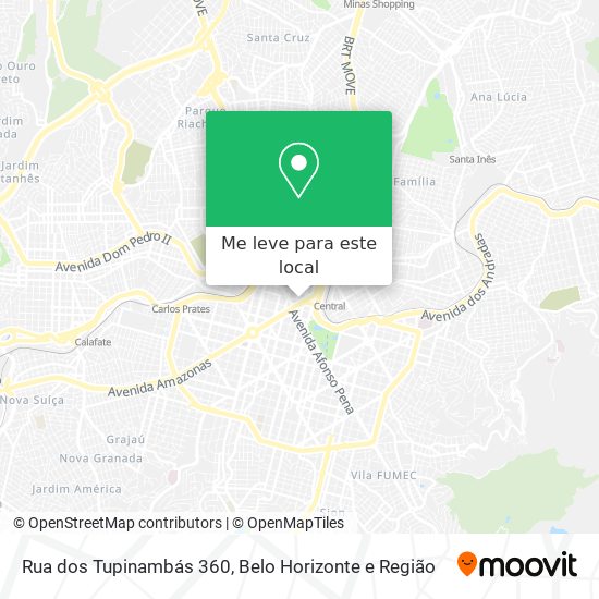 Rua dos Tupinambás 360 mapa