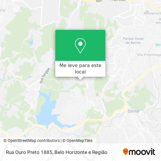 Rua Ouro Preto 1885 mapa