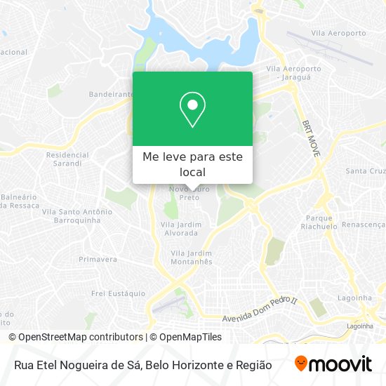 Rua Etel Nogueira de Sá mapa