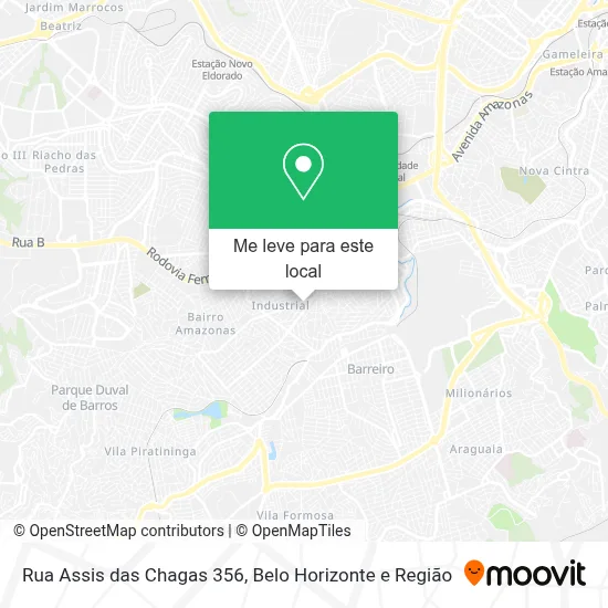 Rua Assis das Chagas 356 mapa