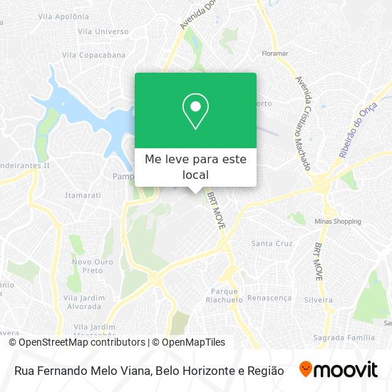 Rua Fernando Melo Viana mapa