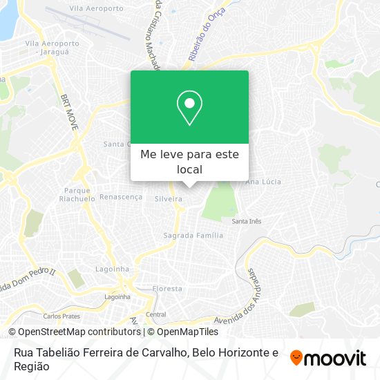 Rua Tabelião Ferreira de Carvalho mapa
