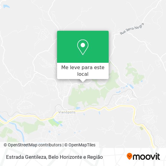 Estrada Gentileza mapa