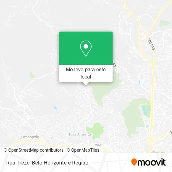 Rua Treze mapa