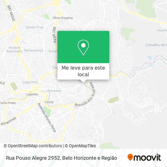 Rua Pouso Alegre 2952 mapa