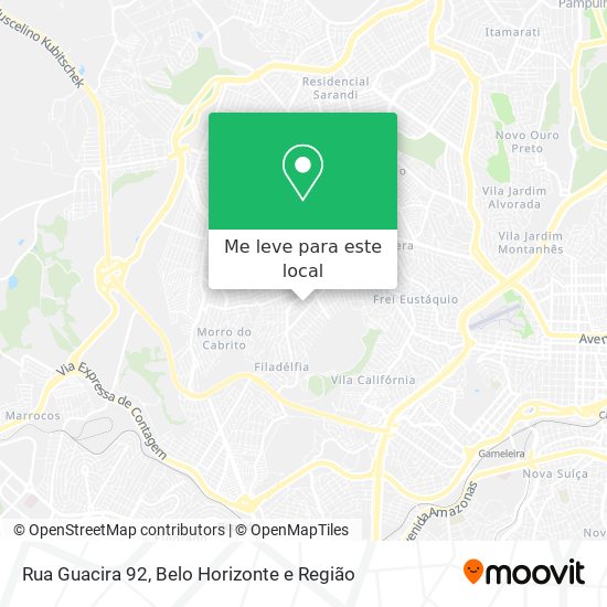 Rua Guacira 92 mapa