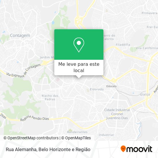 Rua Alemanha mapa