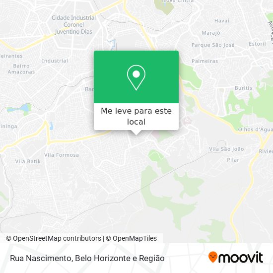 Rua Nascimento mapa
