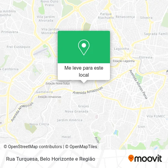 Rua Turquesa mapa