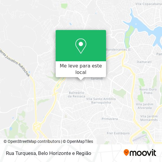 Rua Turquesa mapa