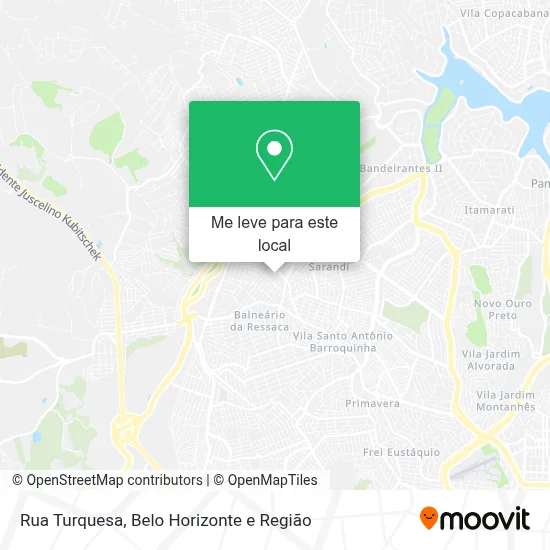 Rua Turquesa mapa