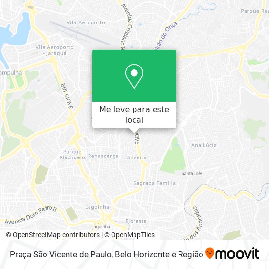 Praça São Vicente de Paulo mapa