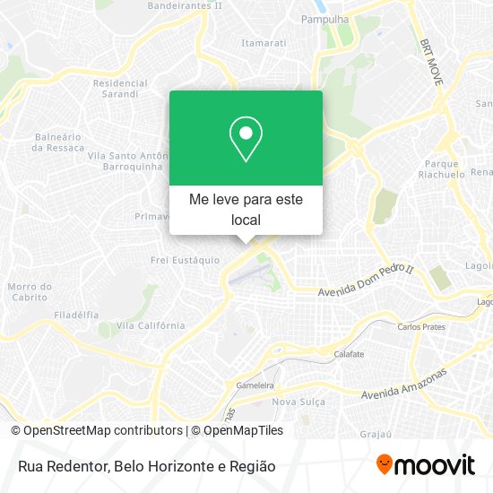 Rua Redentor mapa