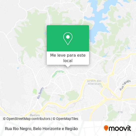 Rua Rio Negro mapa