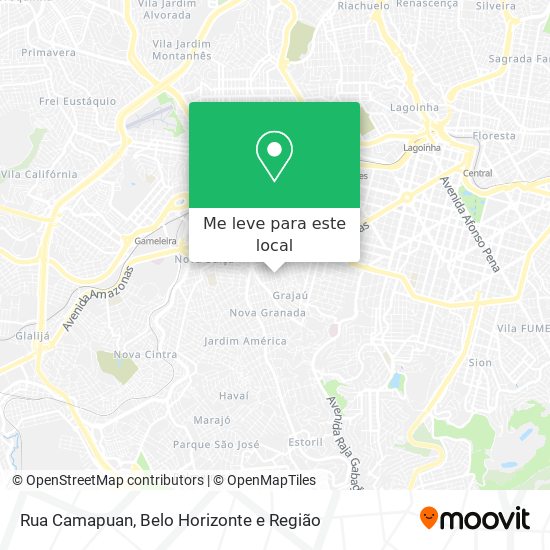 Rua Camapuan mapa
