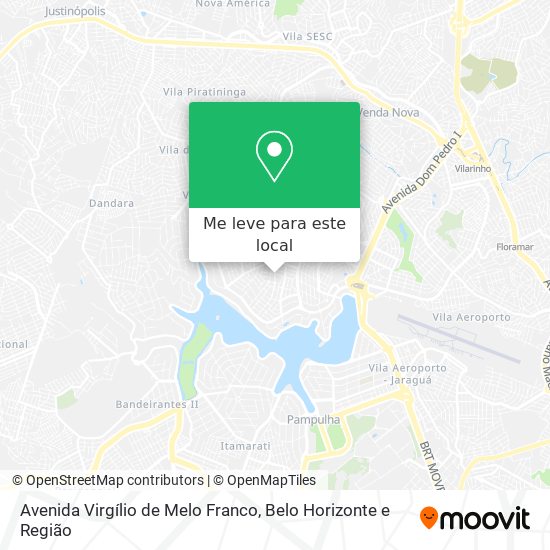 Avenida Virgílio de Melo Franco mapa