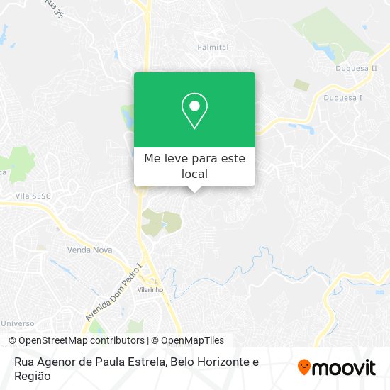 Rua Agenor de Paula Estrela mapa