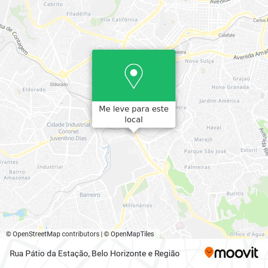 Rua Pátio da Estação mapa